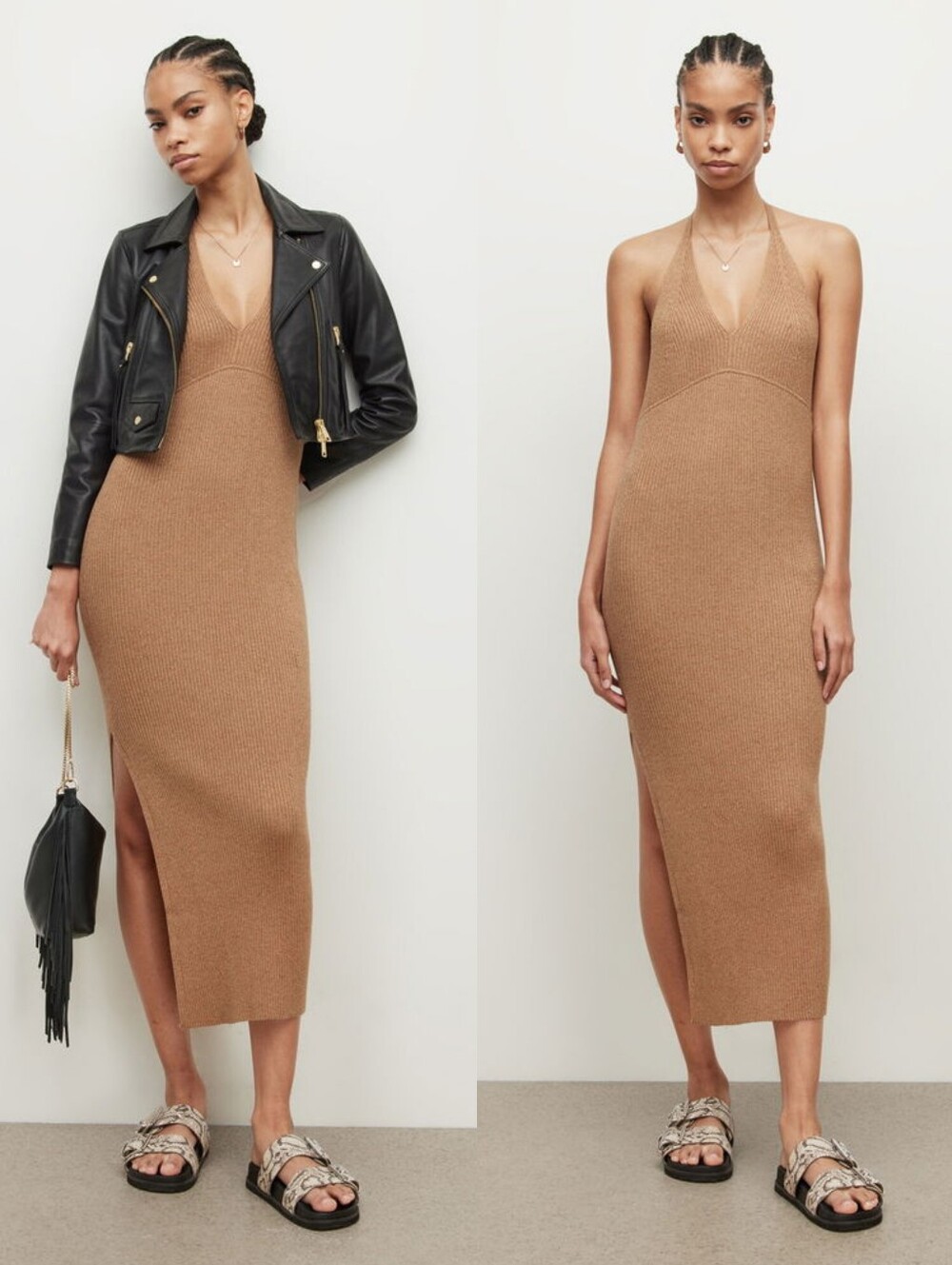 ALL SAINTS Lexi Halter Neck Dress